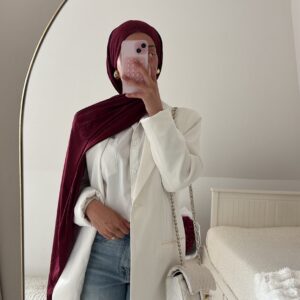 Hijab jersey premium Rouge bordeaux