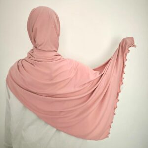 Jersey premium froufrou rose clair