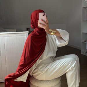 Jersey premium froufrou terracotta