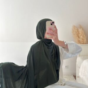 Jersey premium froufrou vert kaki