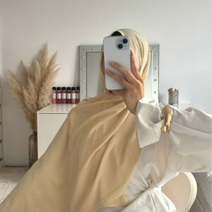 Jersey plume jaune sable