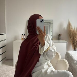 Jersey plume marron brun