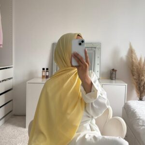 Jersey plume jaune beurre
